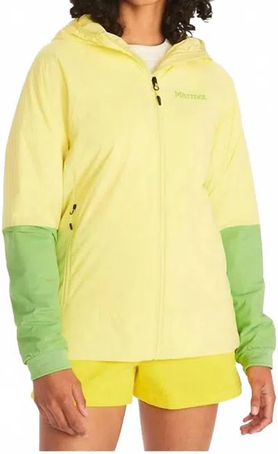 Marmot Novus Lt Hybrid Insulated Hoodie In Yellow
