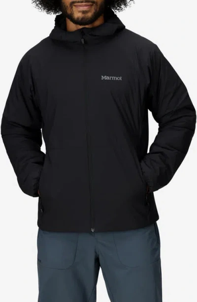Marmot Novus Lt Insulated Hooded Jacket In Black