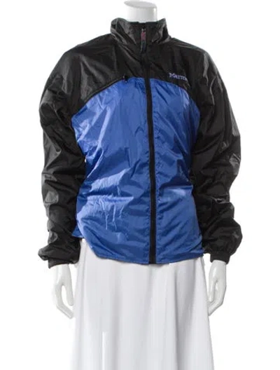 Pre-owned Marmot Nylon Bomber Jacket In Blue