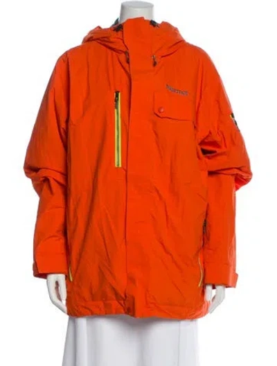 Pre-owned Marmot Nylon Coat In Orange