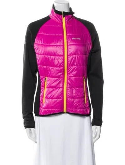 Pre-owned Marmot Nylon Colorblock Pattern Jacket In Black