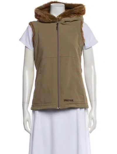 Pre-owned Marmot Nylon Vest In Brown
