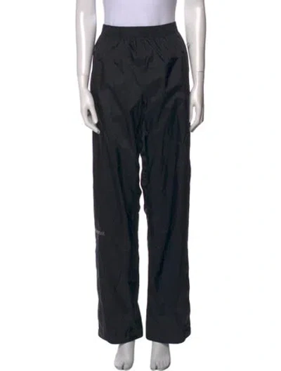 Pre-owned Marmot Nylon Wide Leg Pants In Black