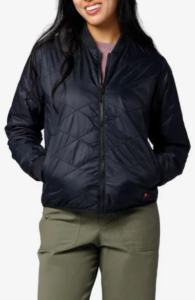 Marmot Onward Quilted Bomber Jacket In Black
