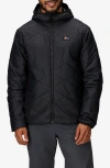 Marmot Onward Water Repellent Insulated Hooded Jacket In Black