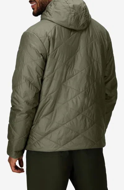 Marmot Onward Water Repellent Insulated Hooded Jacket In Olive Grove