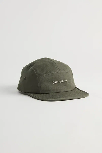 Marmot Pengrove 5-panel Baseball Hat In Olive, Men's At Urban Outfitters In Green