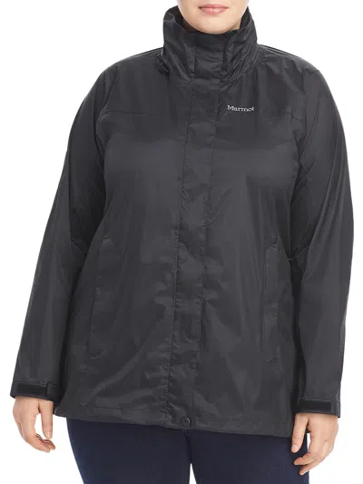 Marmot Plus Womens Water Resistant Polyester Windbreaker Jacket In Grey