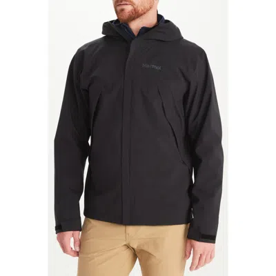 Marmot Precip® Eco Pro Waterproof Hooded Jacket In Black
