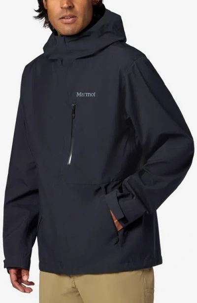 Marmot Precip® Eco Pro Waterproof Hooded Jacket In Black