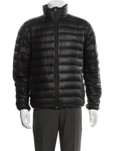 Pre-owned Marmot Puffer Coat In Black