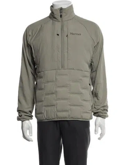 Pre-owned Marmot Puffer Coat In Green