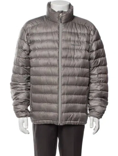 Pre-owned Marmot Puffer Coat In Grey