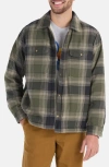 MARMOT MARMOT RIDGEFIELD FLEECE LINED FLANNEL SNAP-UP SHIRT JACKET