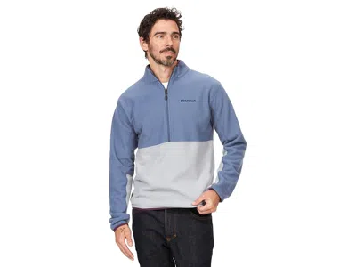 Marmot Rocklin 1/2 Zip Men's Sweatshirt Storm/sleet: Xl, Polyester In Blue
