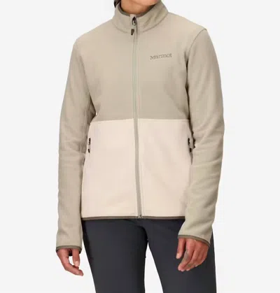 Marmot Rocklin Fleece Zip Jacket In Shale Grey/birch Bark In Brown