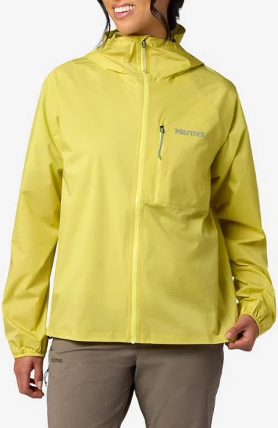 Marmot Superalloy Bio Packable Rain Jacket In Green