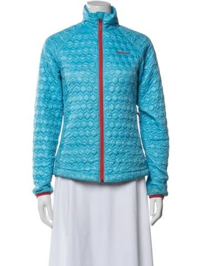 Pre-owned Marmot Tweed Pattern Jacket In Blue