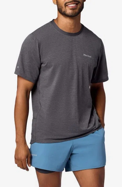 Marmot Uptrail Performance Running T-shirt In Gray