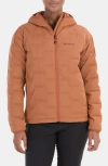 Marmot Warmcube™ Active Novus Insulated Hooded Jacket In Auburn