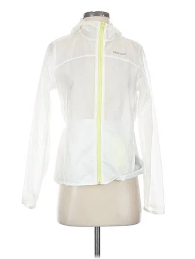 Pre-owned Marmot Windbreaker Jacket In White