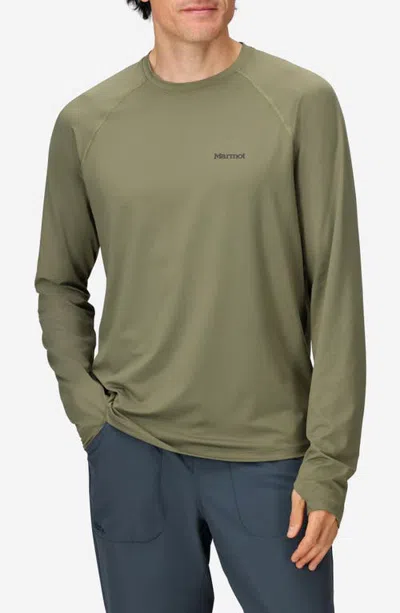 Marmot Windridge Performance Long Sleeve T-shirt In Green