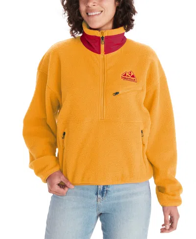 Marmot Women's '94 E.c.o. Fleece Half-zip Jacket In Golden Sun
