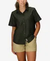 Marmot Women's Air Exchange Short Sleeve Camp Collar Shirt In Green