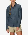 Marmot Women's Air Exchange Upf 40 Ls Classic Collar Shirt In Thunderhea