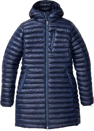 Marmot Women's Avant Featherless Hooded Jacket In Arctic Navy In Multi