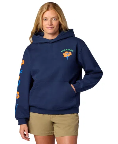 Marmot Born To Bloom Hoodie In Blue