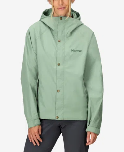 Marmot Women's Cascade Hooded Collar Jacket In Agate Gree