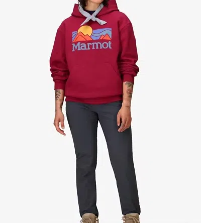 Marmot Women's Coastal Hoody In Red Mulberry In Burgundy