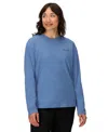 Marmot Women's Crewneck Long Sleeve T-shirt In Blue