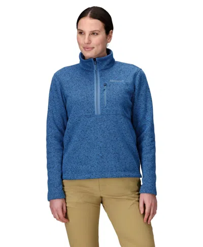 Marmot Women's Drop Line 1/2 Zip Jackets In Rain Cloud