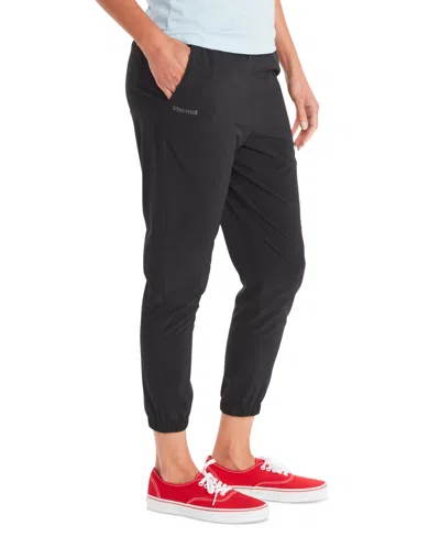 Marmot Women's Elda Mid-rise Performance Jogger Pants In Black