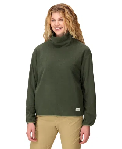 Marmot Women's Felton Fleece Cowl Neck In Green