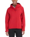 Marmot Women's Hooded Precip Jacket In Team Red