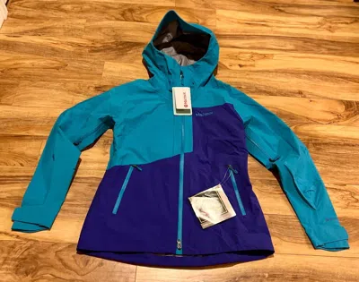 Pre-owned Marmot Women's Huntley Gore-tex Jacket - Medium - Blue - With Tags