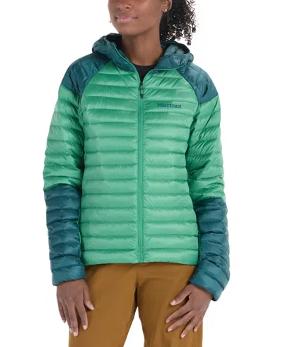 Marmot Women's Hype Down Filled Puffer Jacket In Dark Jungle