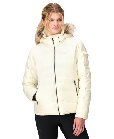 MARMOT WOMEN'S ITHACA HOODED FAUX-FUR-TRIM JACKET