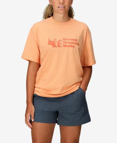 Marmot Women's  Mountain Wear Short Sleeve Shirt In Fresh Apri