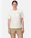 Marmot Women's Mmw Sunset Short Sleeve Rib Collar T-shirts In White