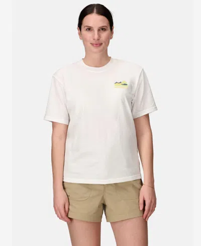 Marmot Women's Mmw Sunset Short Sleeve Rib Collar T-shirts In White