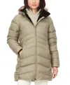 Marmot Women's Montreal Hooded Faux-fur-trim Coat In Green