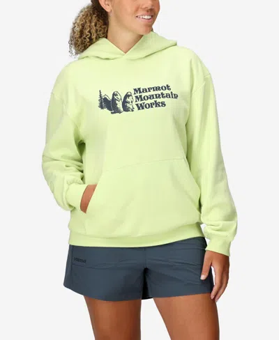 Marmot Women's Mountain Wear Hoody Shirt In Green