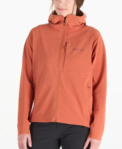 Marmot Women's Pinnacle Driclime Hooded Jacket In Auburn