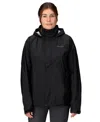 Marmot Women's Precip Eco Hooded Collar Jackets In Blue
