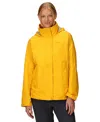 Marmot Women's Precip Eco Hooded Collar Jackets In Yellow
