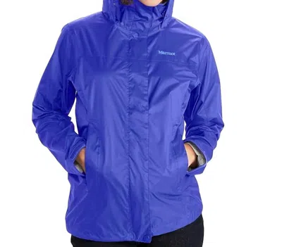 Marmot Women's Precip Jacket In Gemstone In Blue